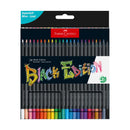 Faber-Castell Black Edition Colour Pencils (Cardboard Box of 24)