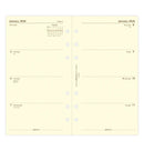 Filofax Week On Two Pages Cotton Cream Diary Refill - Personal 2026 English