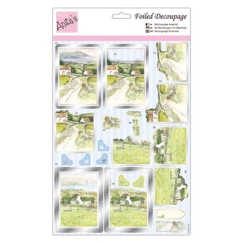 Anita's Foiled Decoupage - Escape to the Country