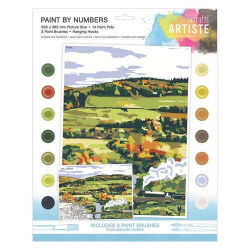 Docrafts Artiste Paint By Numbers - Steam Landscape