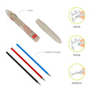 Legami Make Mistakes 3-Colour Erasable Gel Pen