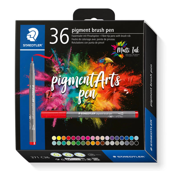 Staedtler Pigment Brush Pen 371 (box of 36)
