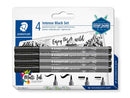 Staedtler 4 Intense Black Set (Pack of 4)