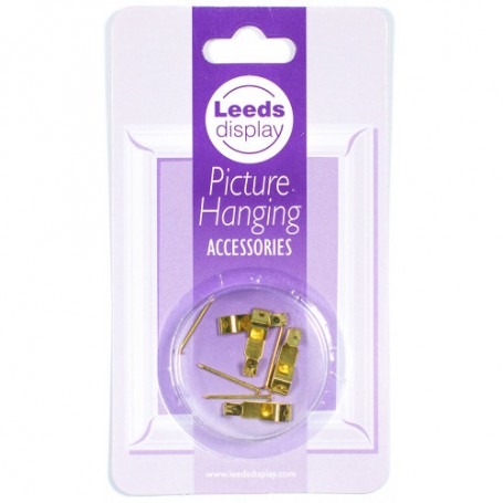Leeds Display Small Picture Hooks & Pins (4 Pack)