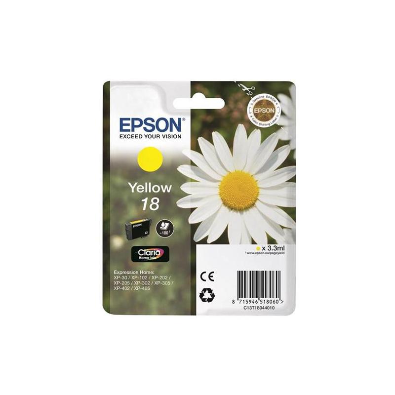 Epson Claria 18 Ink Cart Yellow C13T18044010