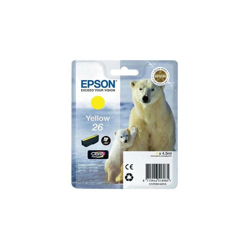 Epson 26 Ink Cart Yellow T26144010