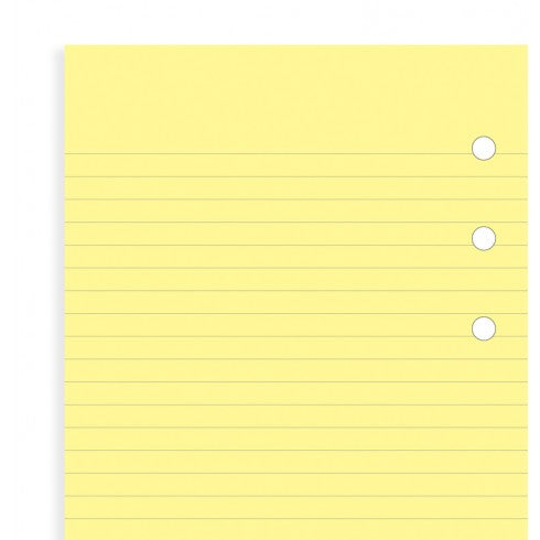 Filofax Yellow ruled notepad