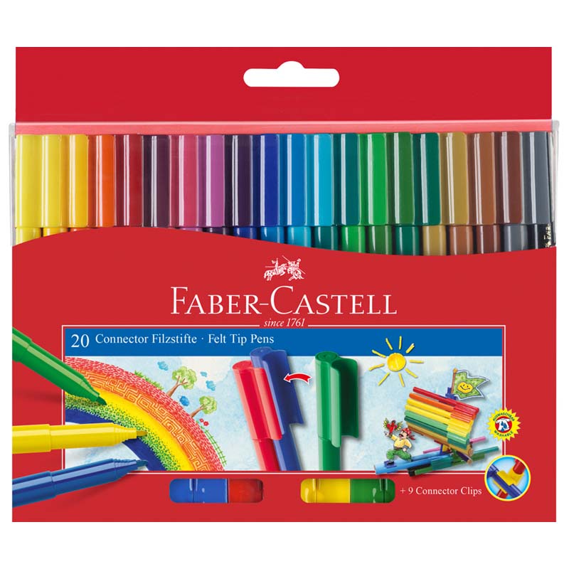 Faber-Castell Connector Pens (Box of 20)
