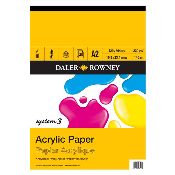 Daler-Rowney System 3 Acrylic Pad 230gsm