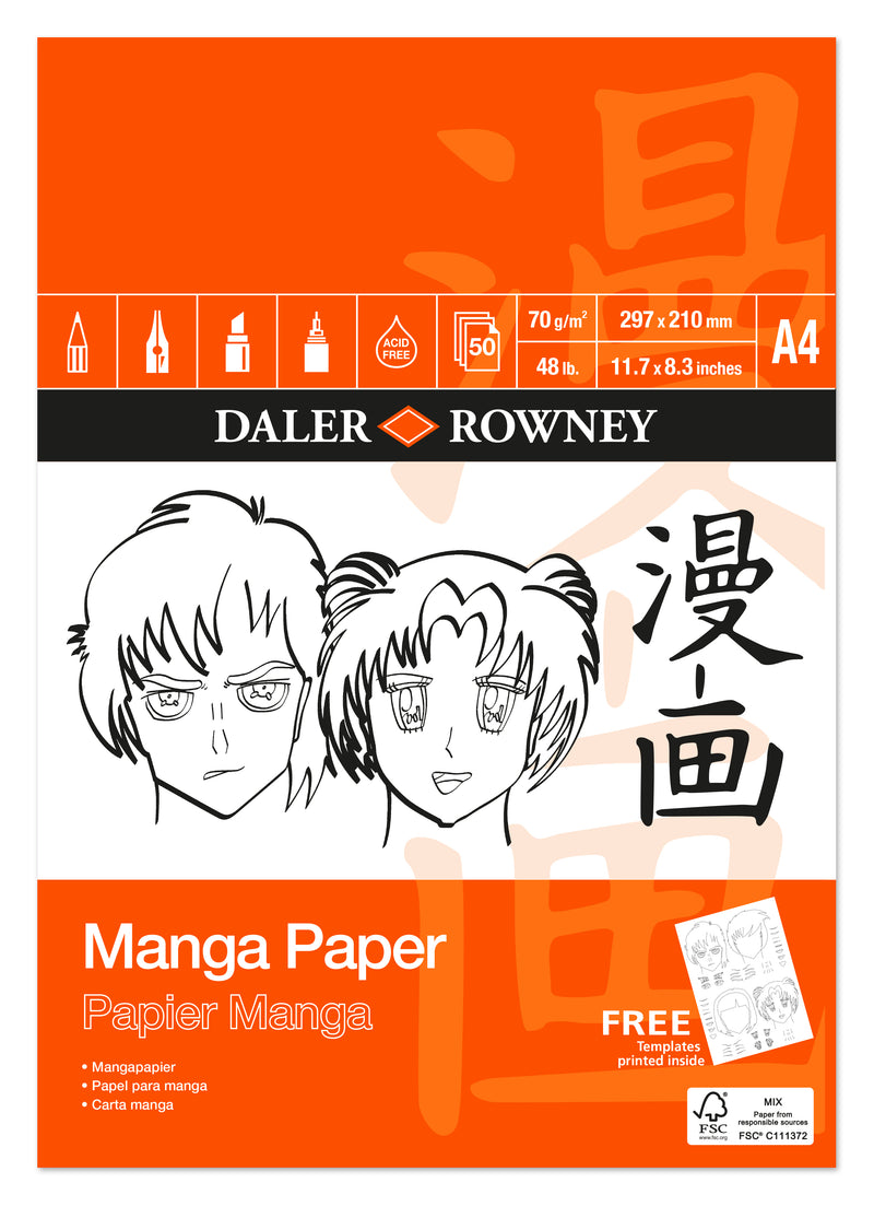 Daler-Rowney Manga Drawing Pad 70gsm