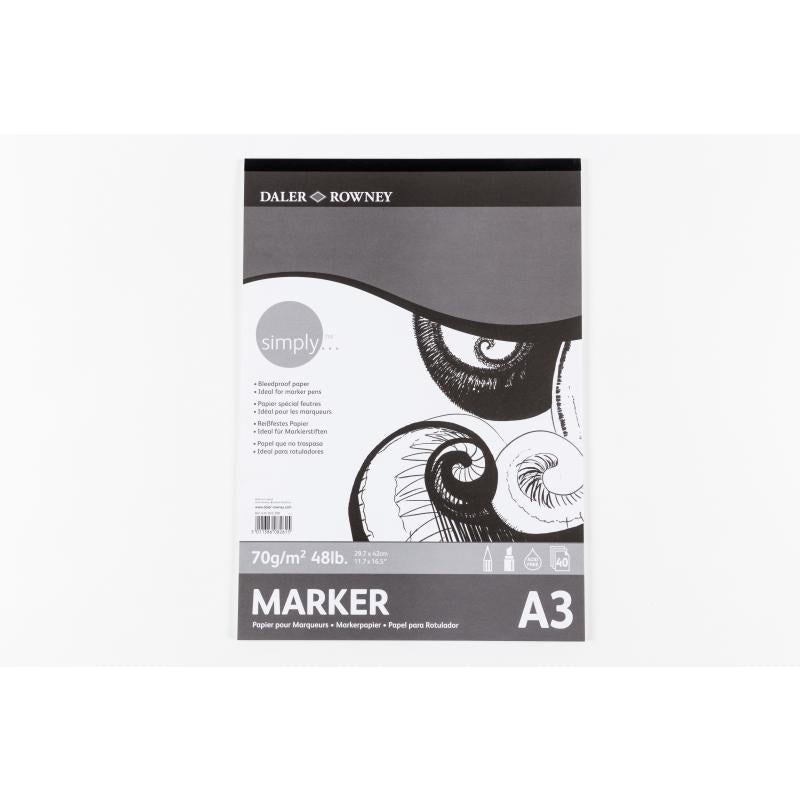Daler-Rowney Simply A3 Marker Pad 70gsm