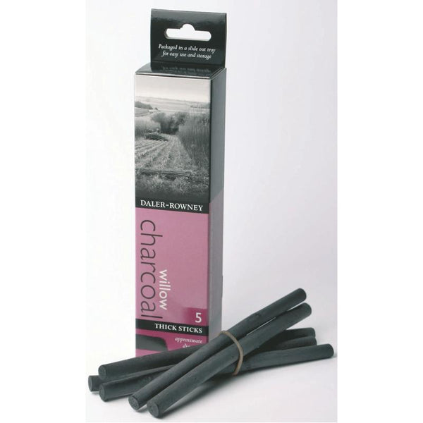 Daler-Rowney Willow Charcoal Thick (5)