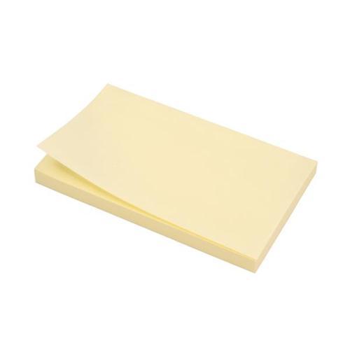 5 Star Office Extra Sticky Re-Move Notes Pad of 90 Sheets Yellow [Pack 12]