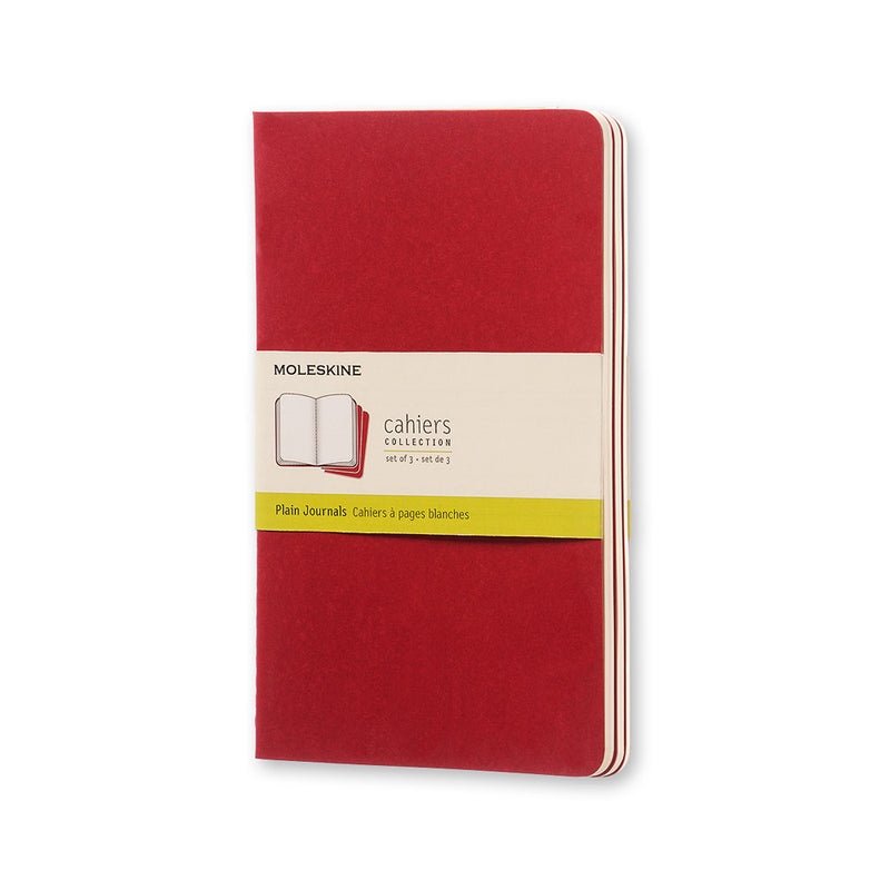Moleskine Cahier Plain Journals - Large (Set of 3)