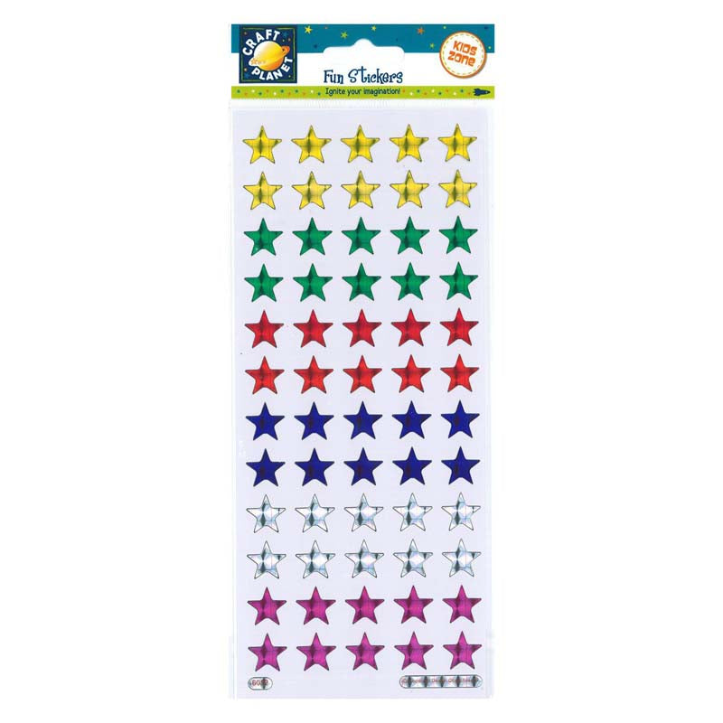 Craft Planet Fun Stickers - Holographic Stars