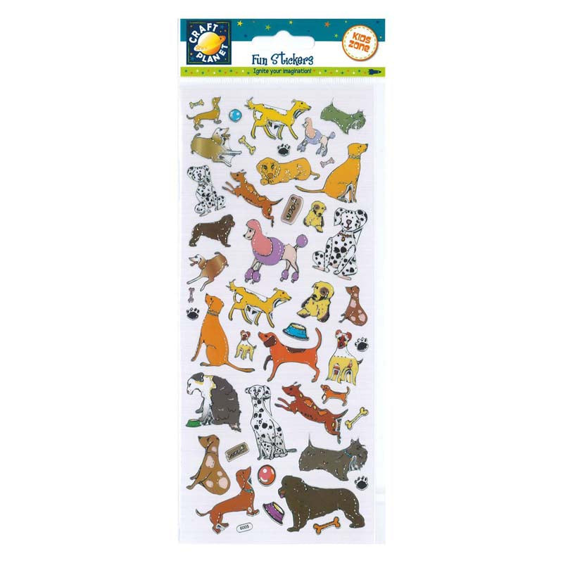 Craft Planet Fun Stickers - Dogs