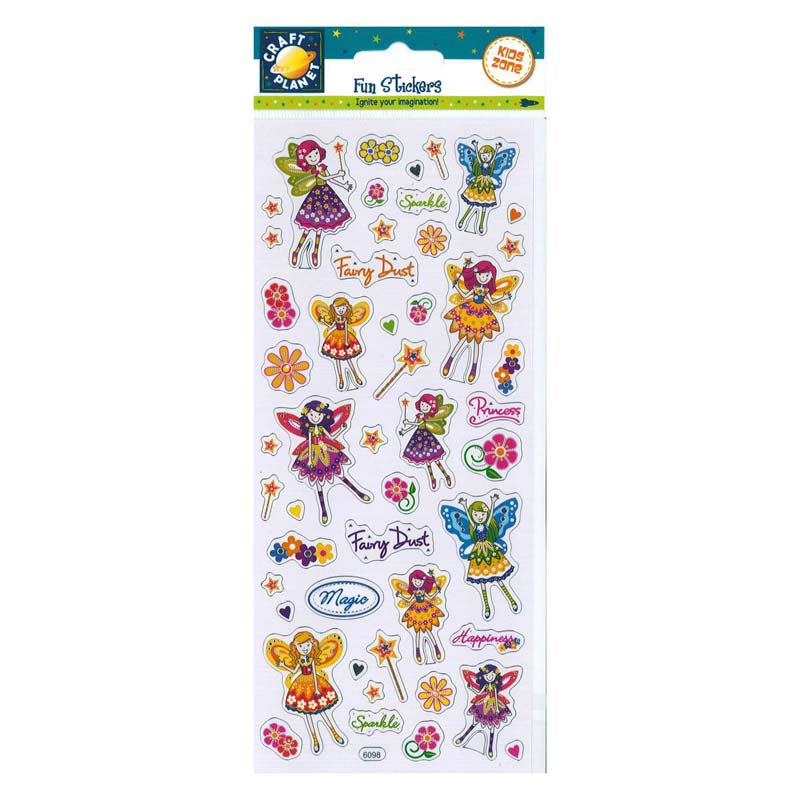 Craft Planet Fun Stickers - Floral Fairies