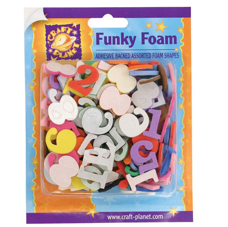 Craft Planet Funky Foam Assorted Pack - Number