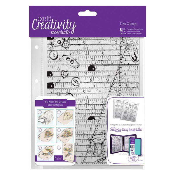 CE A5 Clear Background Stamp (1pc) - Haberdashery