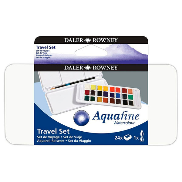 Daler-Rowney Aquafine Travel Set Plastic Case (24 Half Pans)