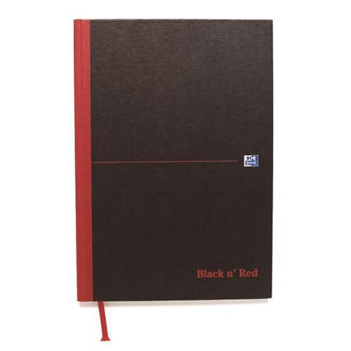 Oxford Black n'Red Matt Casebound Hardback A4 Notebook