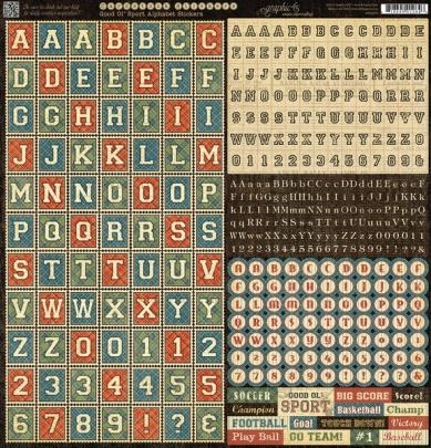 Graphic 45 Alphabet Stickers