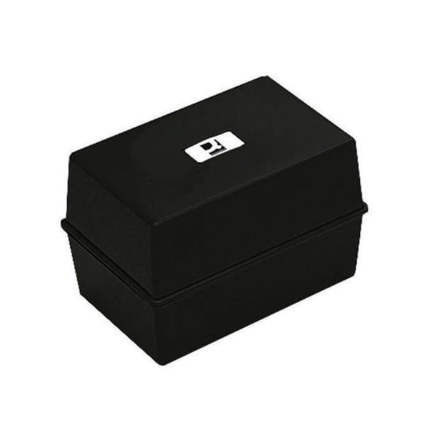 Q-Connect Card Index Box Black