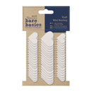 Kraft Mini Bunting  - White Hearts
