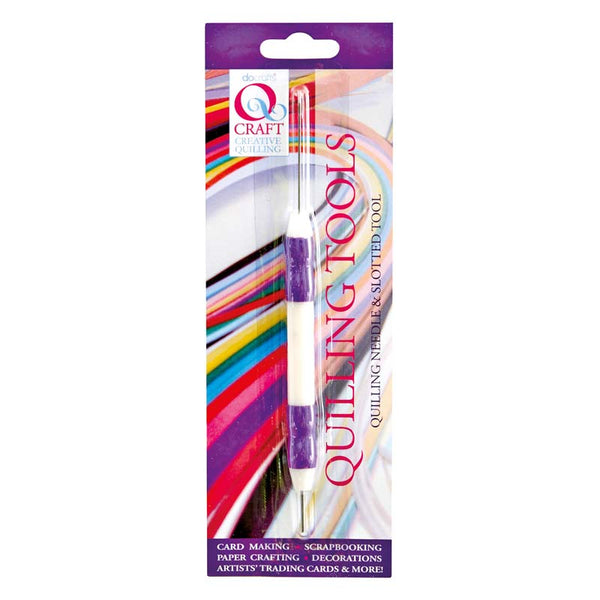 Qcraft Quilling Needle & Slotted Tool - Soft Grip