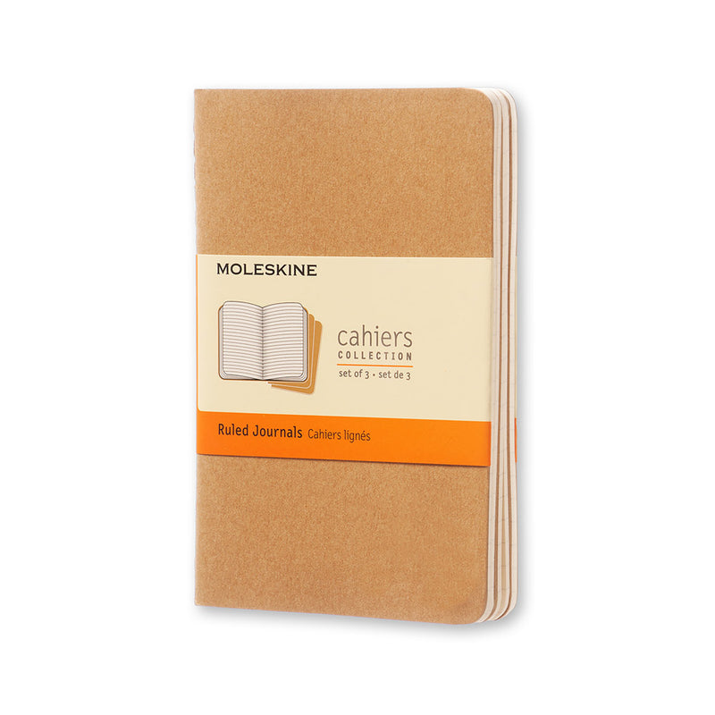Moleskine Cahier Ruled Journals - Pocket (Set of 3)