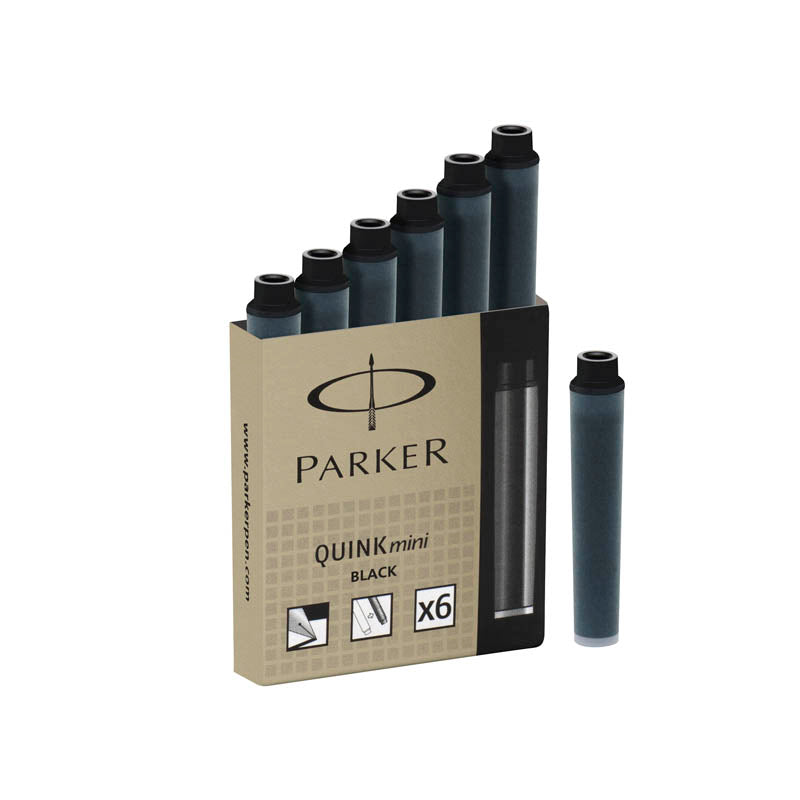 Parker Quink Ink Mini Cartridges (6 Pack)