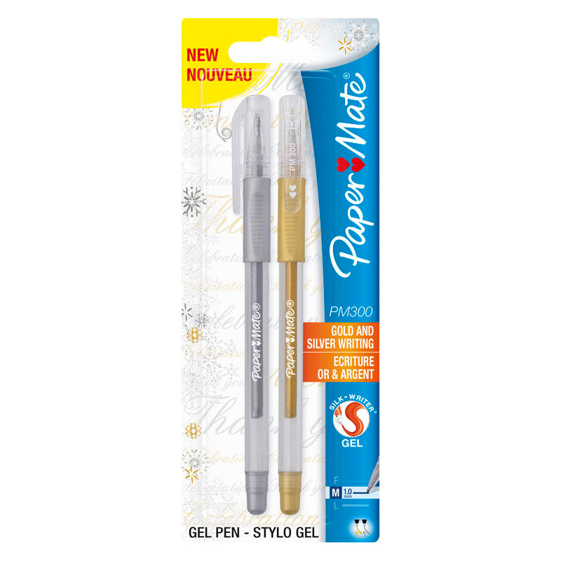 PaperMate 300 Gel Pen (Twin Pack)