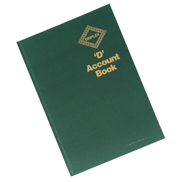 Simplex D Accounts Book One Year 52 Pages