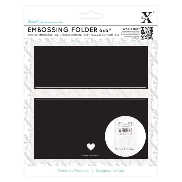 Xcut 6 x 6" Embossing Folder - Banner
