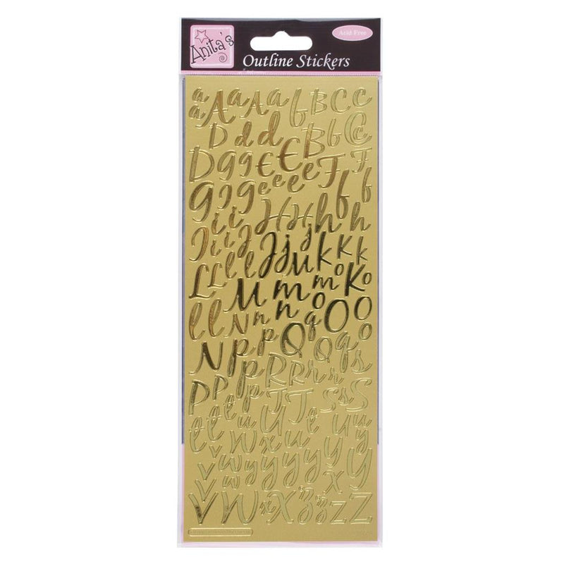 Anita's Outline Stickers - Modern Alphabet