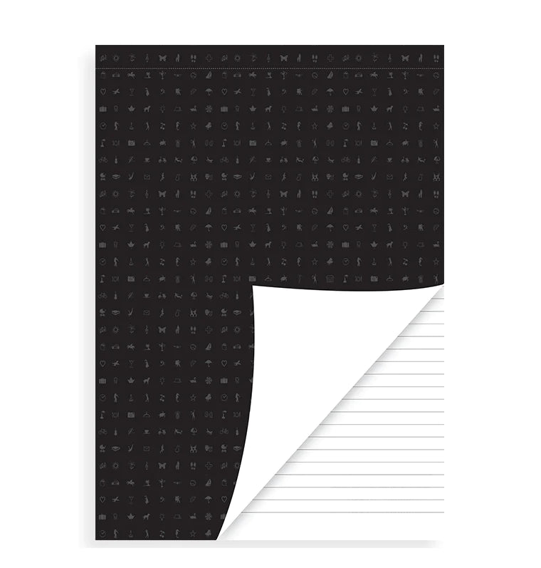 Filofax A5 Perforated Notepad White