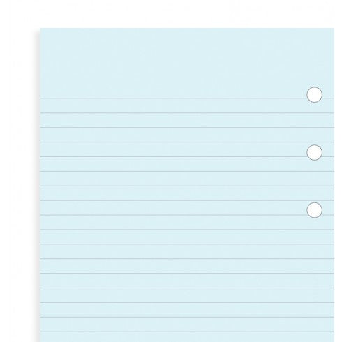 Filofax Blue ruled notepaper