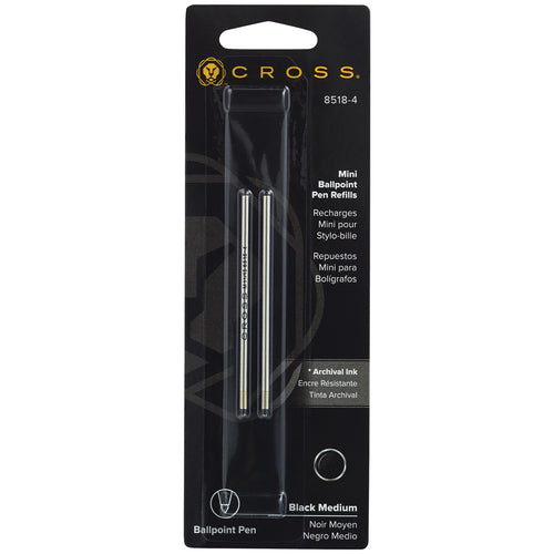 Cross Tech 3 and Tech 4 Refill Medium Black 8518-4