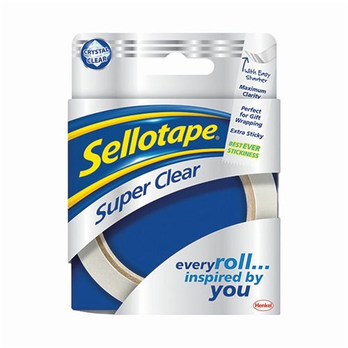 Sellotape Super Clear Tape 24mm x 50m