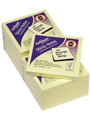 Snopake Yellow Sticky Notes 76mm x 76mm - 1 Pad (100 Sheets)