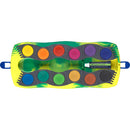 Faber-Castell Connector paint box, dinosaur, 12 colours incl. Chinese white