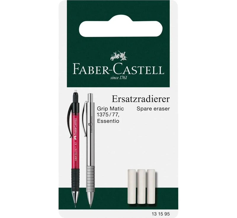 Faber-Castell Grip Matic Spare Erasers for Mechanical Pencil (Set of 3)