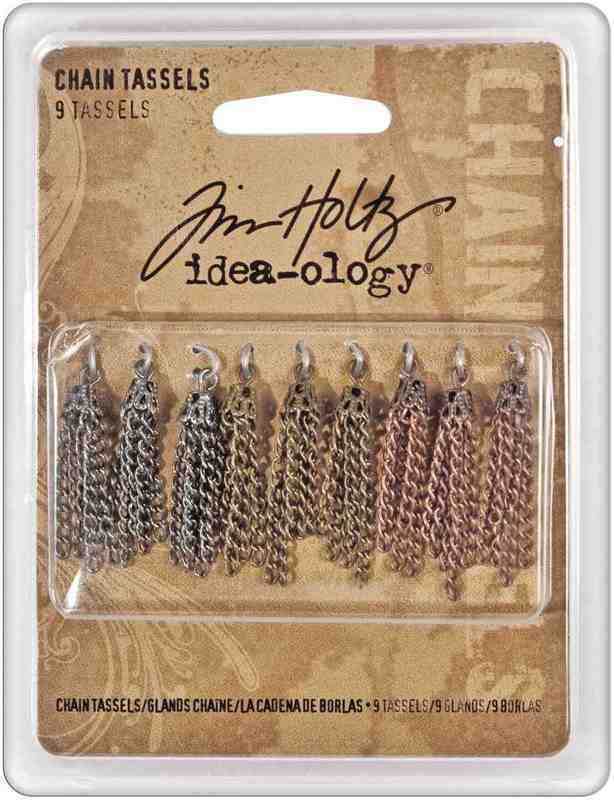 Tim Holtz idea-ology Chain Tassels (9pcs)