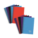 Tiger Ruled Wirebound Hardback Notebook A6 80 Sheets