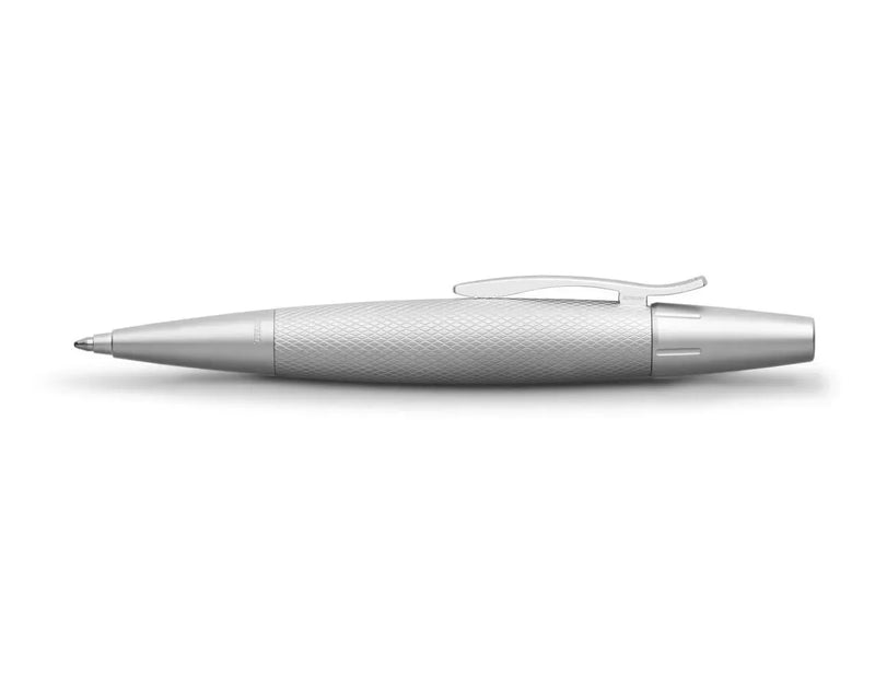 Faber-Castell E-Motion Pure Silver Twist Ballpoint Pen