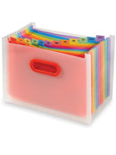 Snopake Rainbow 13-Part Desk Expander