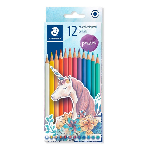 Staedtler 175 Wood-Free Coloured Pencils - Asstd. Pastel Colours (Box of 12)