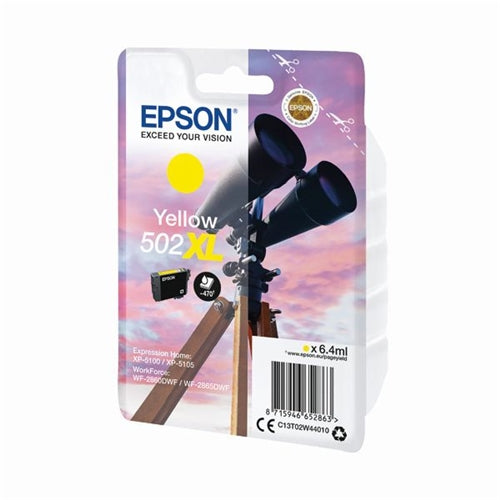 Epson 502XL Yellow Ink Cartridge C13T02W44010