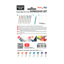 Pentel Arts Brush Sign Pen Twin SESW30C Expressive Set (Set of 8)