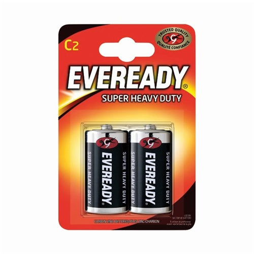 Eveready Super Heavy Duty C Batteries (Pack of 2)